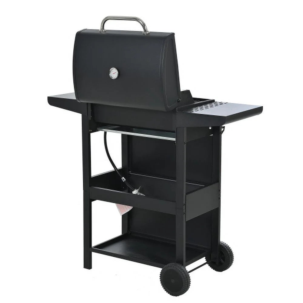 Kaireey 3 Burner  Propane Gas Grill, Stainless Steel 30,000  Patio Garden Barbecue Grill with Two Foldable Shelves