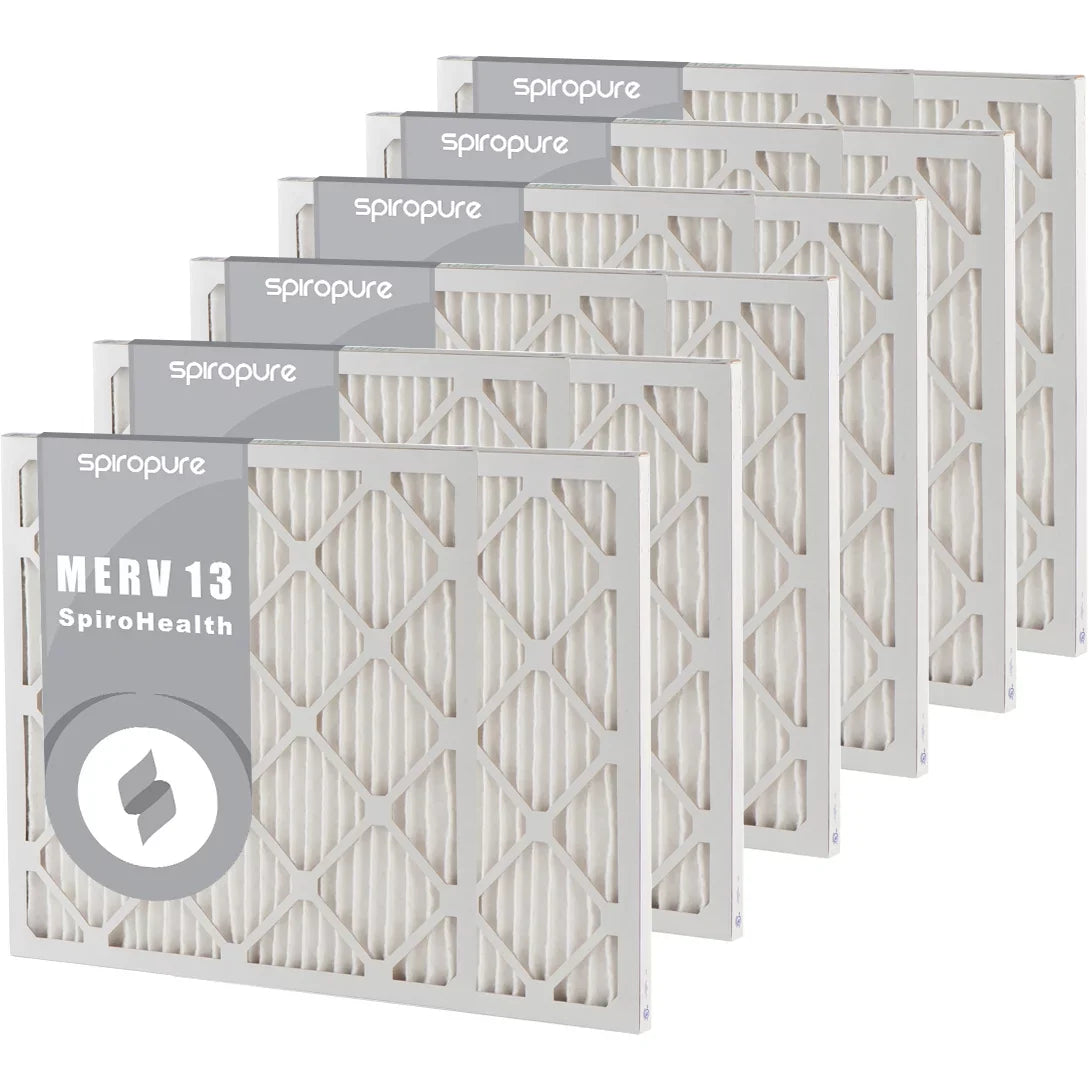 SpiroPure 20x36x1  13 Pleated Filter Air Filters - Made in  (6 Pack)