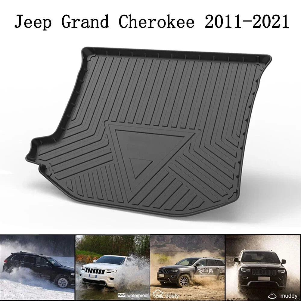 Trunk Mats Material 3D Molded Protection For Jeep Grand Cherokee 2011-2021 Cargo Mats