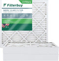 Filterbuy 12x12x4  13 Pleated   Furnace Air Filters (3-Pack)