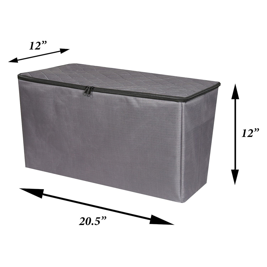 Back Seat Extender for Dogs with Storage Dog Bridge - Gray