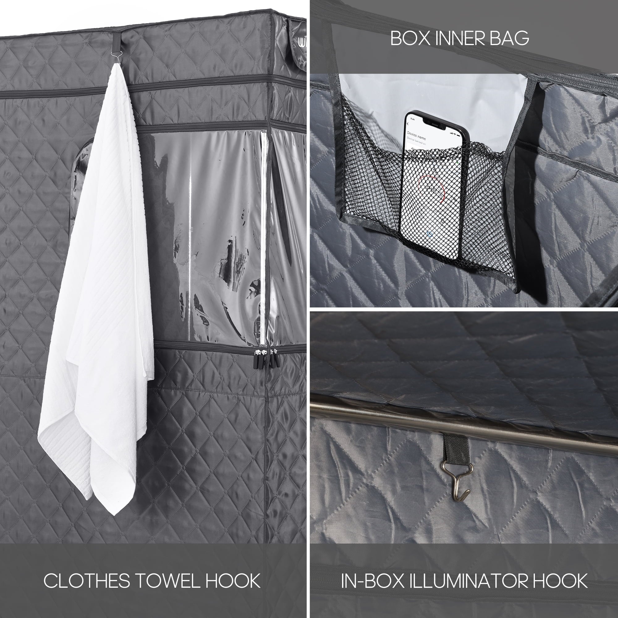 Portable Steam Sauna with Bluetooth Control, 4L KingPower Steamer, Body Tent, Foldable Chair | Personal Home Spa