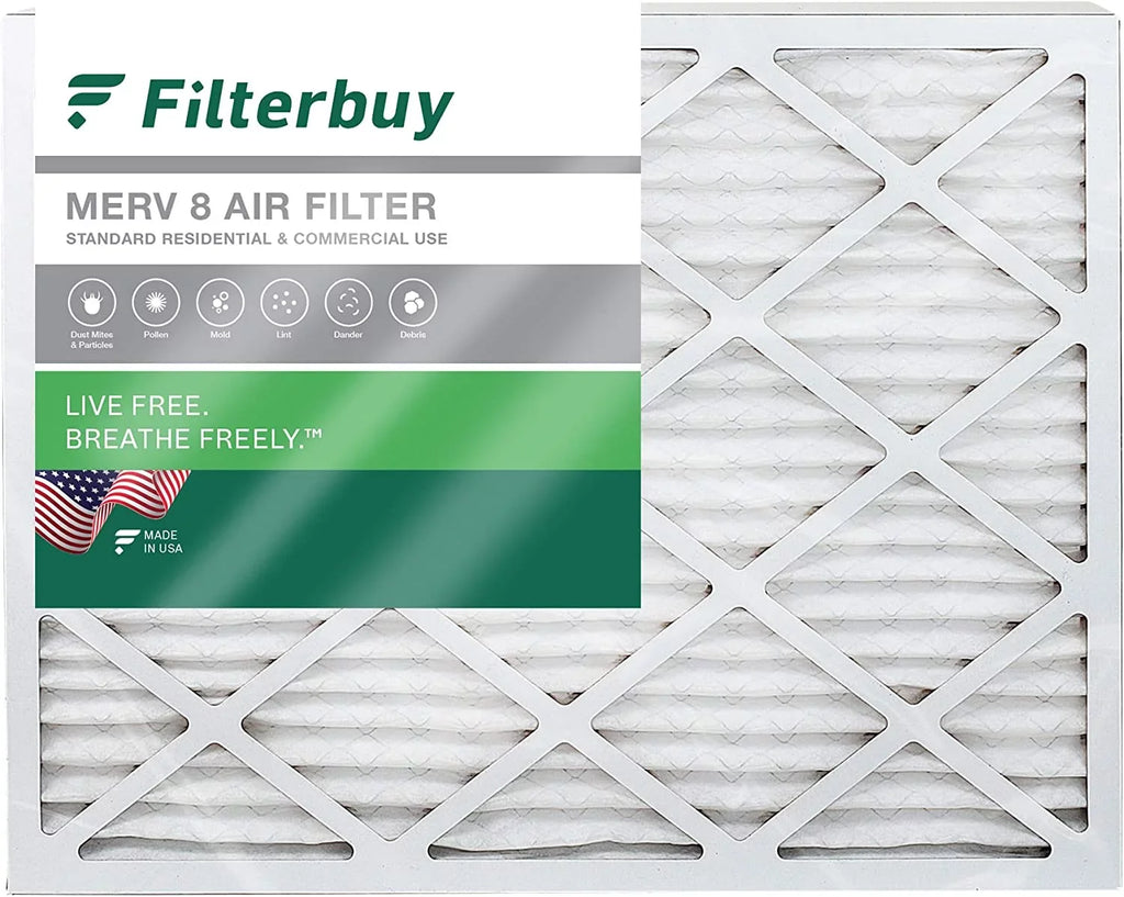 Filterbuy 20x24x4  8 Pleated   Furnace Air Filters (1-Pack)