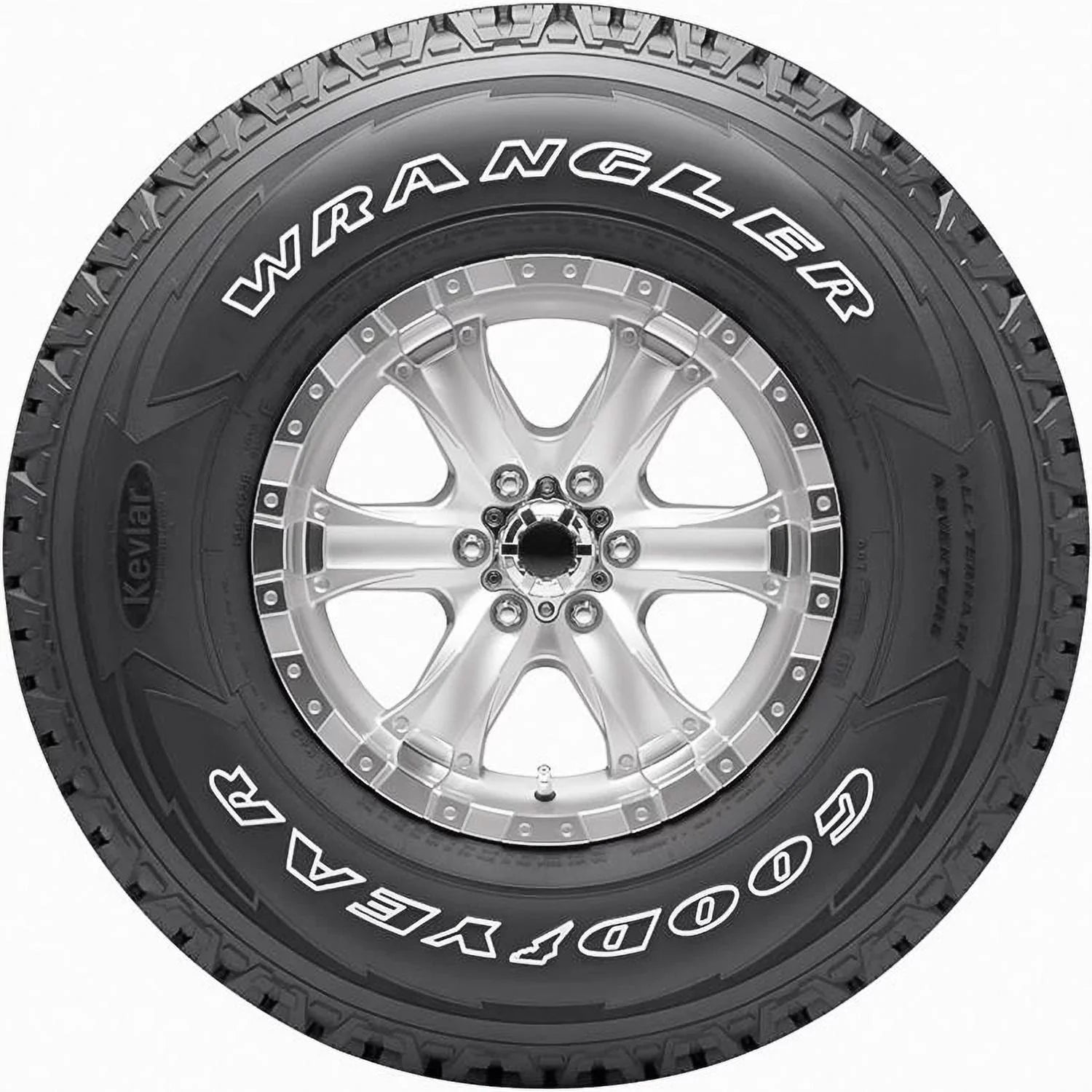 Goodyear Wrangler All-Terrain Adventure with Kevlar All Terrain 275/65R18 116T Light Truck Tire