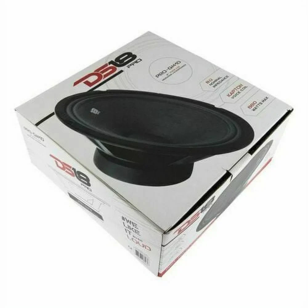 DS18 Pro  10 Inch 660 watt Max 8 Ohm Mid Range Car and Truck Door Loudspeaker