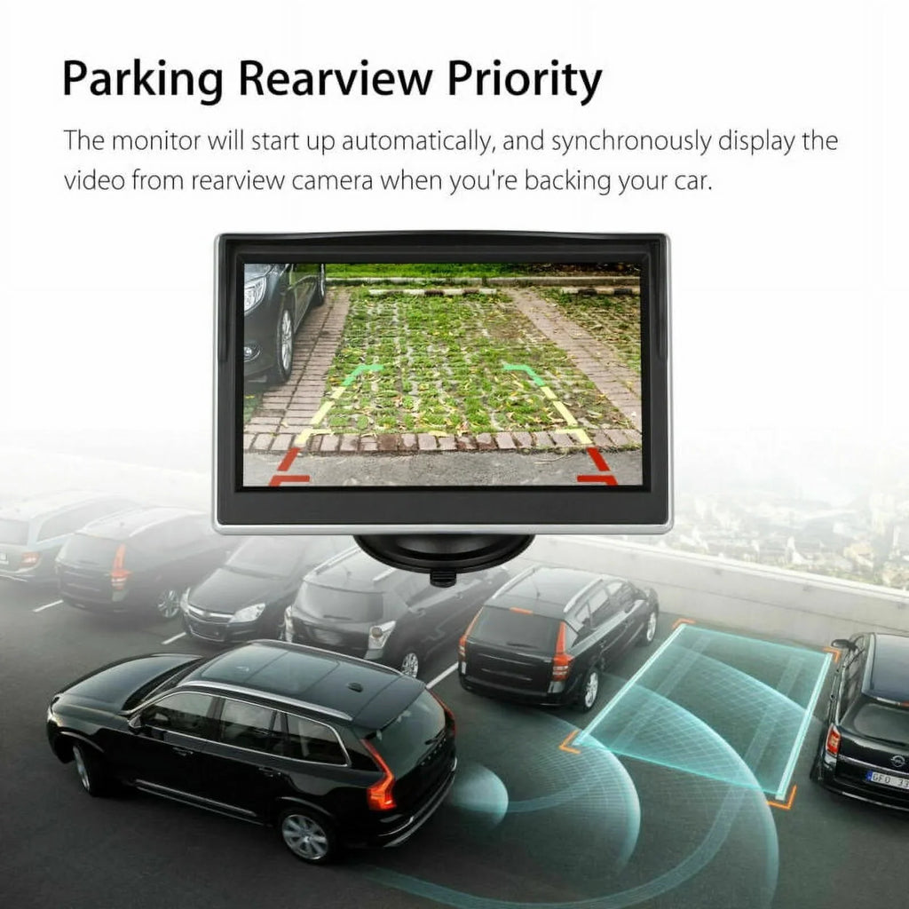 5" Wireless  Rearview Car Backup Camera and Monitor Reverse Assist Kit