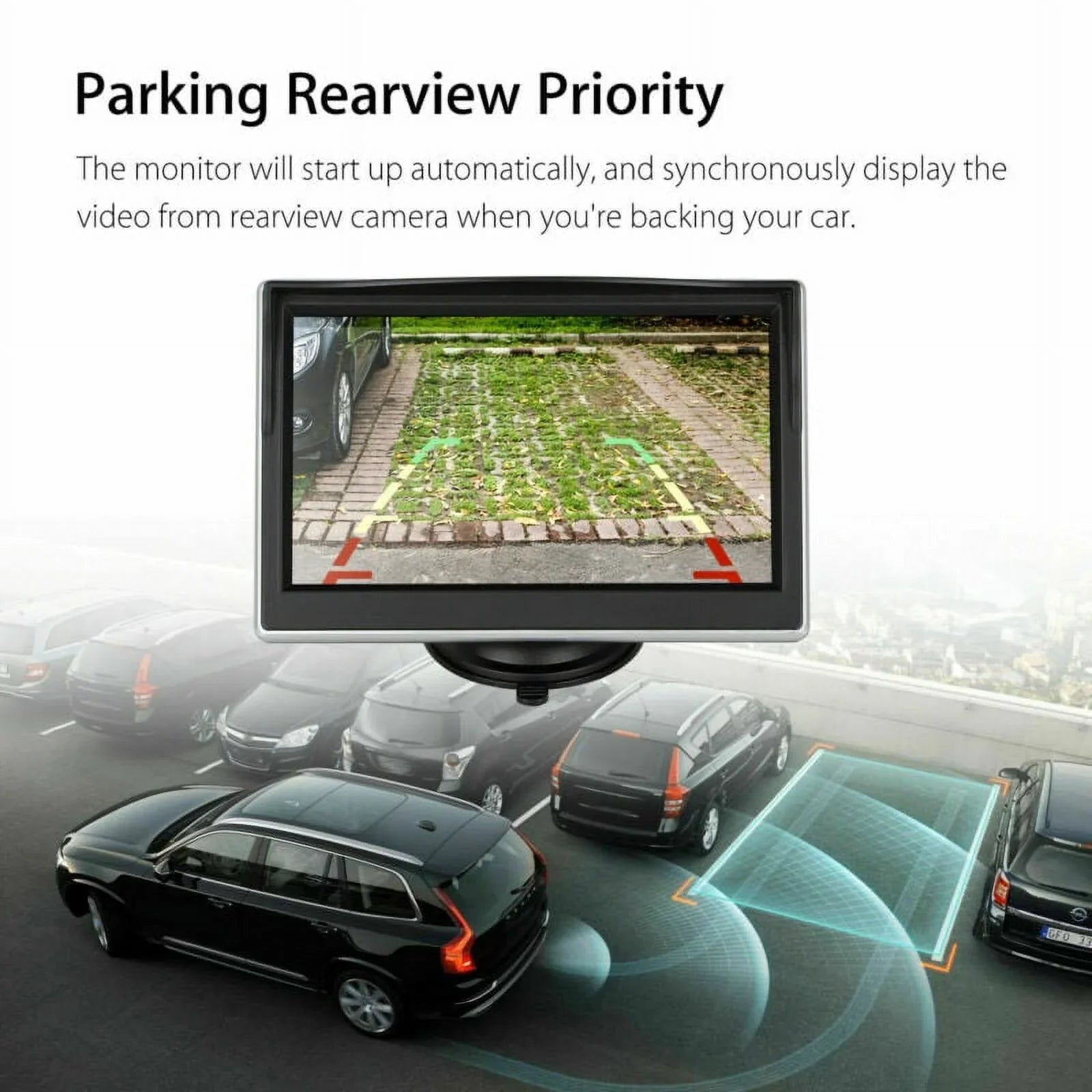 5" Wireless  Rearview Car Backup Camera and Monitor Reverse Assist Kit