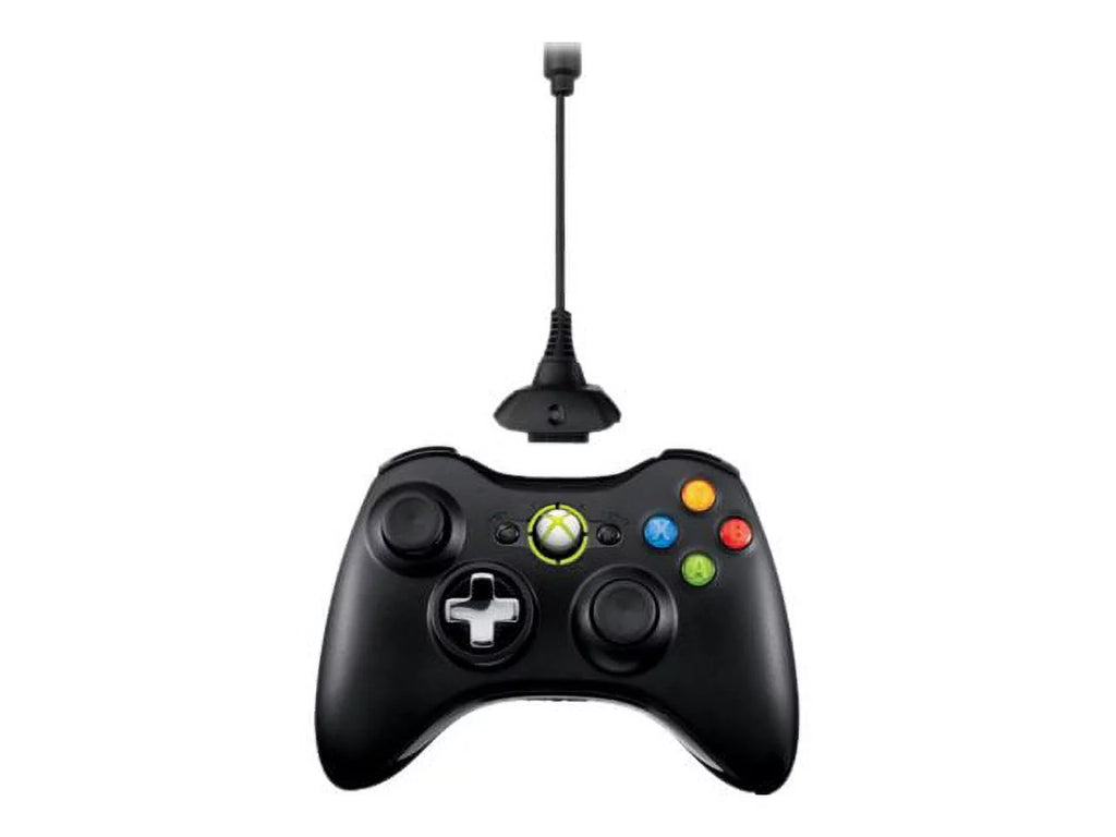 Microsoft Xbox 360 Wireless Controller and Play & Charge Kit - Gamepad - wireless - 2.4 GHz - black - for Microsoft Xbox 360
