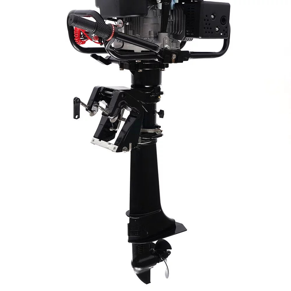 Wuzstar 4-Stroke 7  Outboard Motor Fishing Boat Yacht Engine Motor Air Cooling 196CC