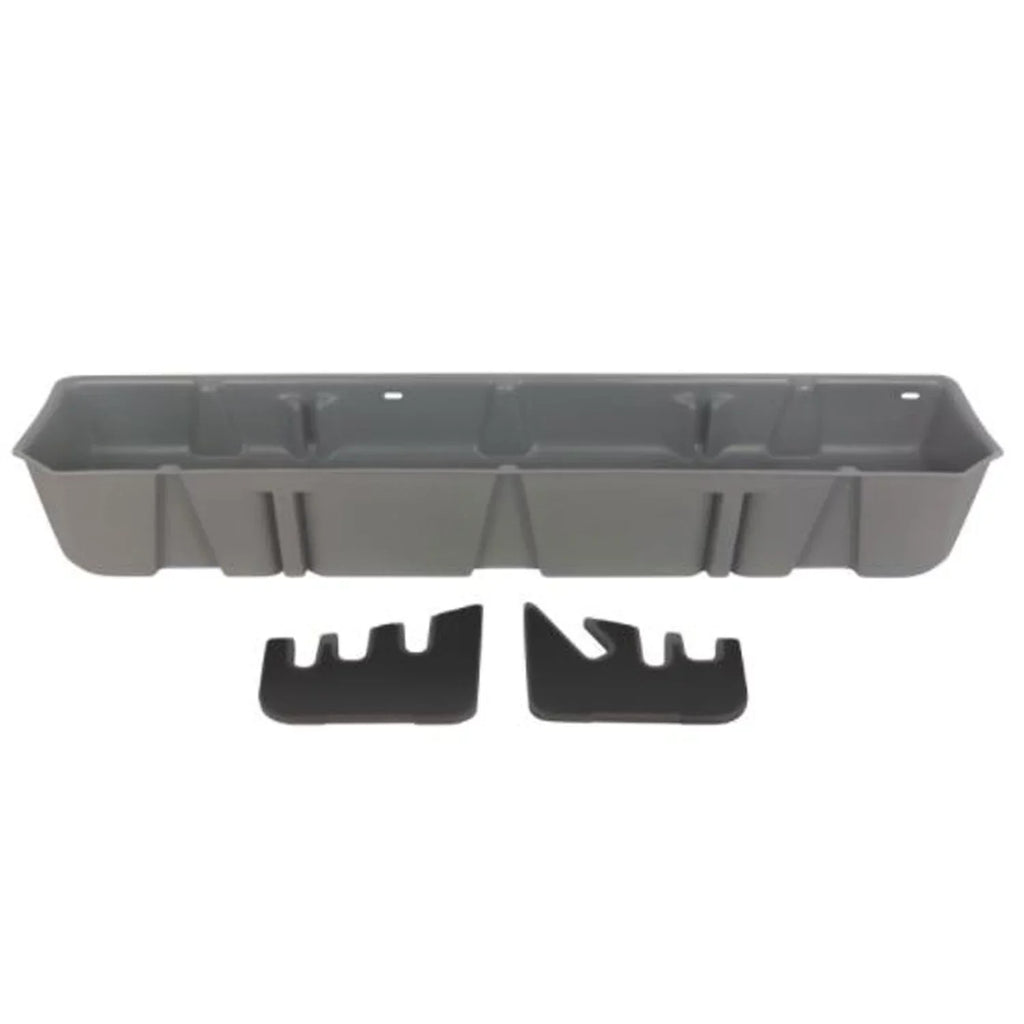 '- 20111 - Underseat Storage; Incl. Gun Rack/Organizer; Light Gray; Fits select: 2015-2023  F150, 2017-2022  F250