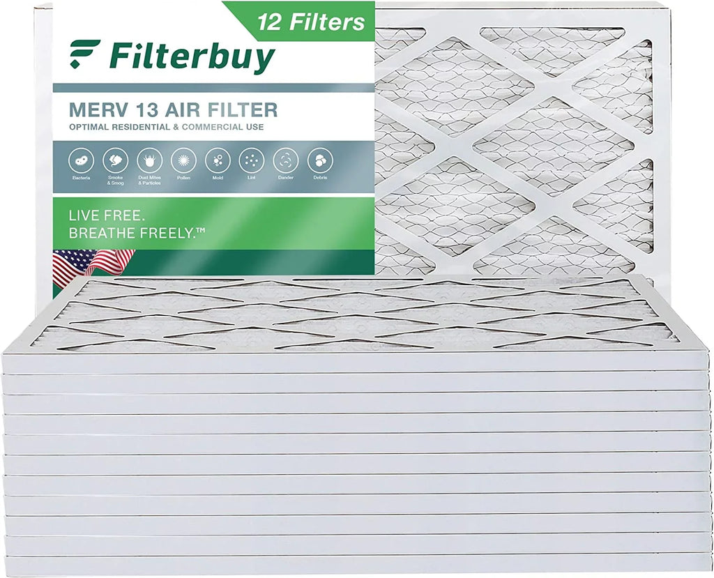 Filterbuy 16x36x1  13 Pleated   Furnace Air Filters (12-Pack)