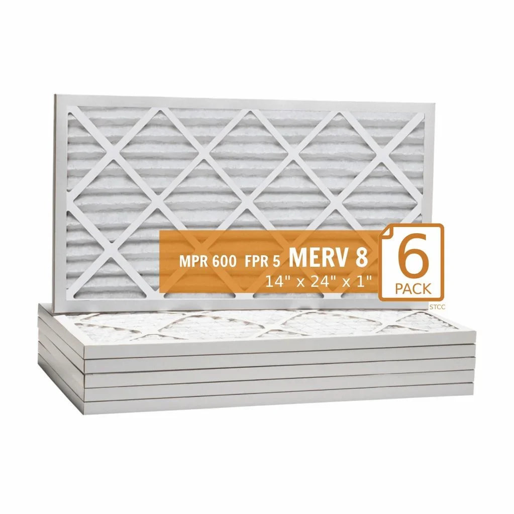 14x24x1 Key Pleat Purolator Air Filter -  8 (6 Pack)
