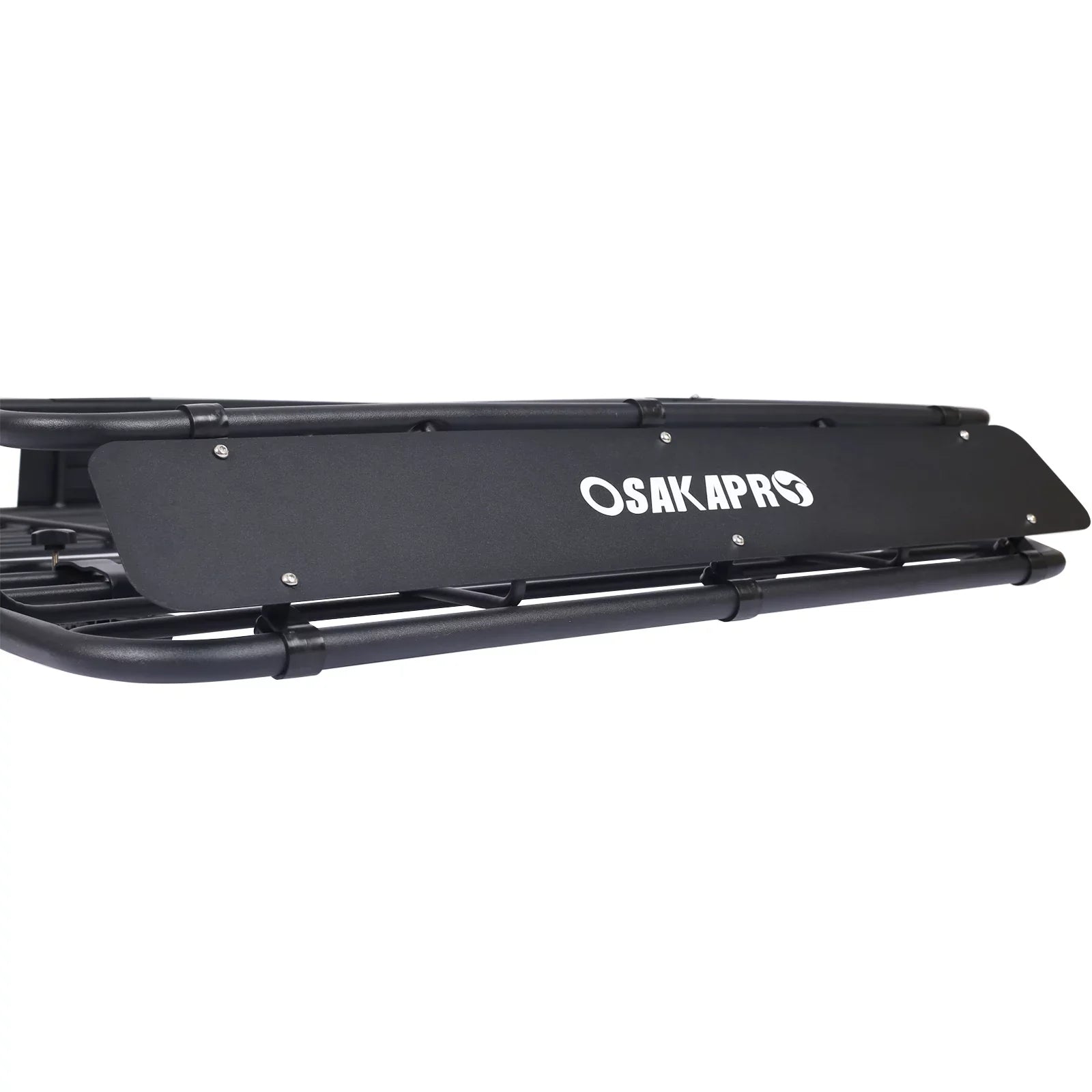 Universal Fit Black Steel Top Mount Roof Rack 43" Heavy-Duty Steel Weatherproof - Rooftop Cargo Carrier Basket