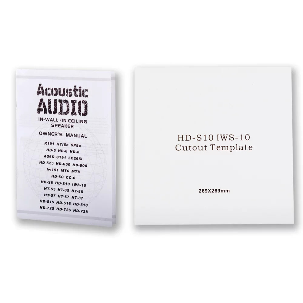 Acoustic Audio -S10 Flush Mount Subwoofers with 10" Speaker and Amps 4 Pack