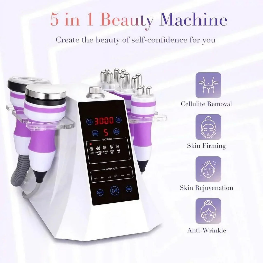 Aristorm 5in1 Cavi 2.5 Multipolar Cold Hammer Photon Bio Body Massager Face Care Machine, Cavitation Machine