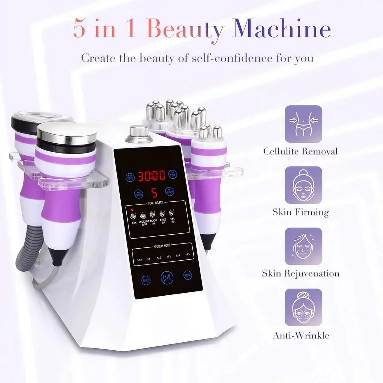 Aristorm 5in1 Cavi 2.5 Multipolar Cold Hammer Photon Bio Body Massager Face Care Machine, Cavitation Machine