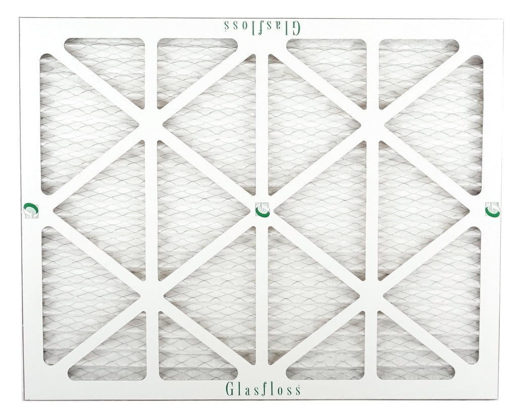 Glasfloss Air Filter 25x25x2 - 2"  10 - (Pack of 6) - Pleated  or  Air Filter - Furnace Air Filter - Home or Office - Made In The .