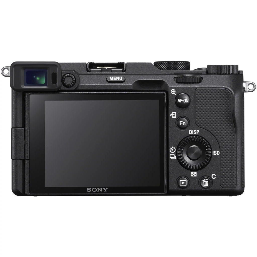 Sony a7C Mirrorless Full Frame Camera Body with 28-60mm F4-5.6 Lens Black ILCE7CL/B Bundle + Vlogger Kit ACCVC1: -VPT2BT Shooting Grip w. Wireless Remote + 2x Battery + Deco Gear Bag & Accessories
