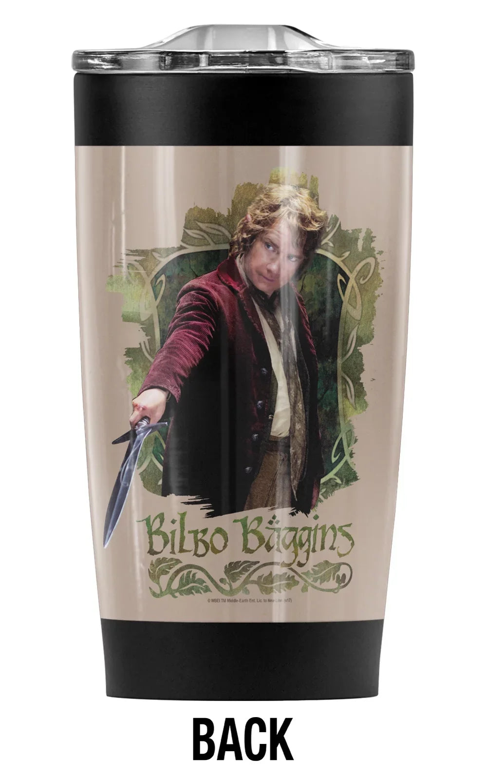 The Hobbit/Bilbo Baggins Sword Stainless Steel Tumbler 20 oz Coffee Travel Mug/Cup, Vacuum Insulated & Double Wall with Leakproof Sliding Lid | Great for Hot Drinks and Cold Beverages