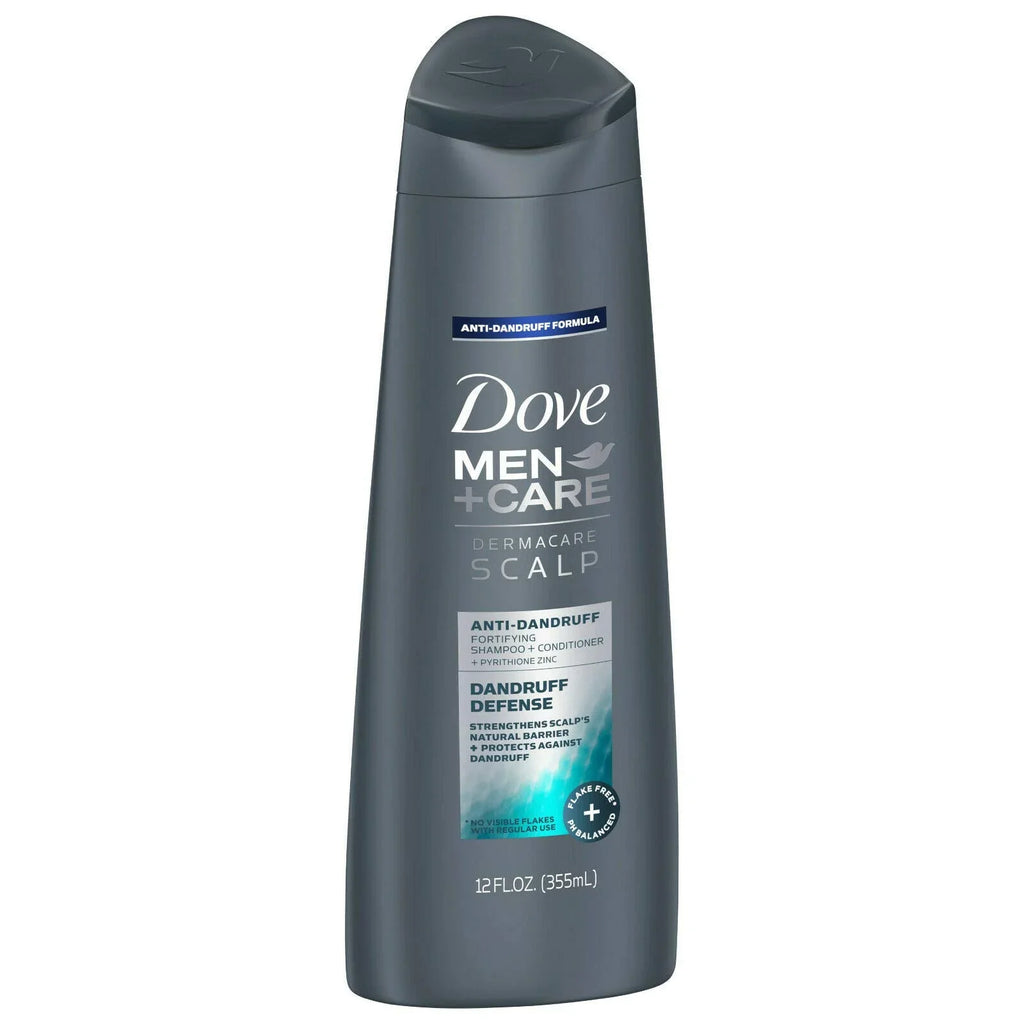 Dove Men+Care Dermacare Scalp 2 In 1 Shampoo & Conditioner Dandruff Defense 12 Oz
