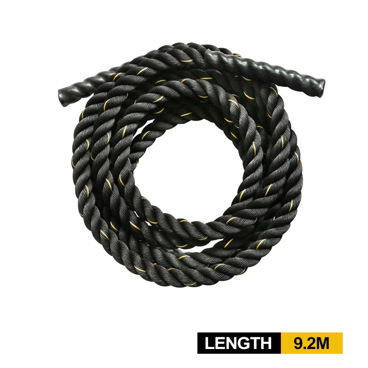 Battle Rope Poly Dacron 1.5 in Diameter 30 ft Length, Training Rope with Protective Sleeve and Wall Mount
