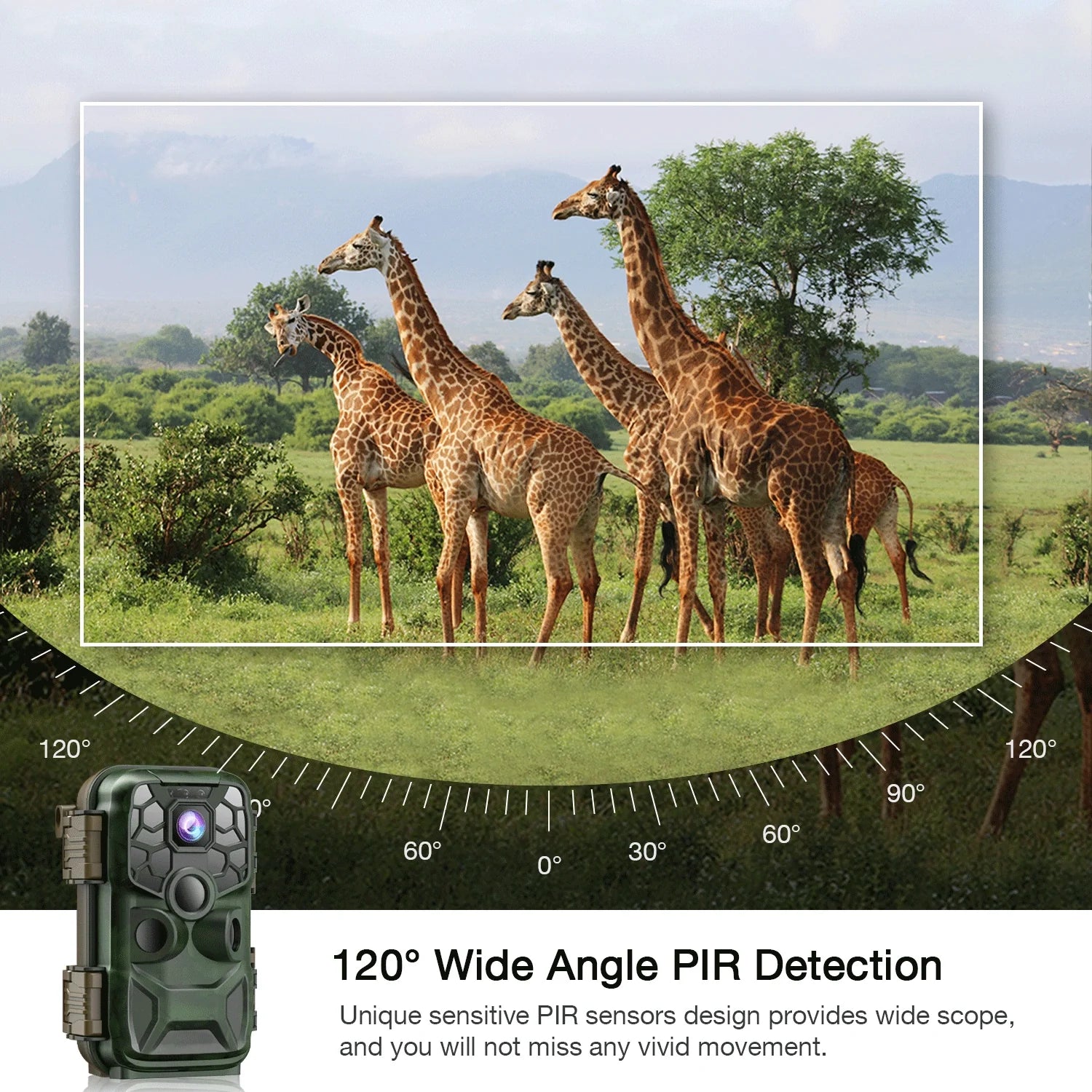 WiFi Trail Game Camera 4K 42MP Bluetooth Hunting Deer Camera with 3PIR Sensor Infrared Night Vision Waterproof IP66 0.2s Trigger 2.4"  Trail Cam for Wildlife Monitoring