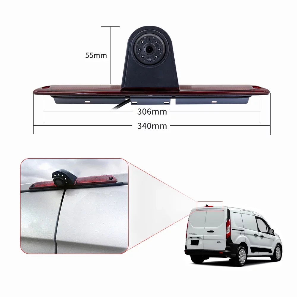 Tomshoo 7in Brake Backup for Mercedes-Benz Sprinter/ Crafter Vans Parking (with Monitor)