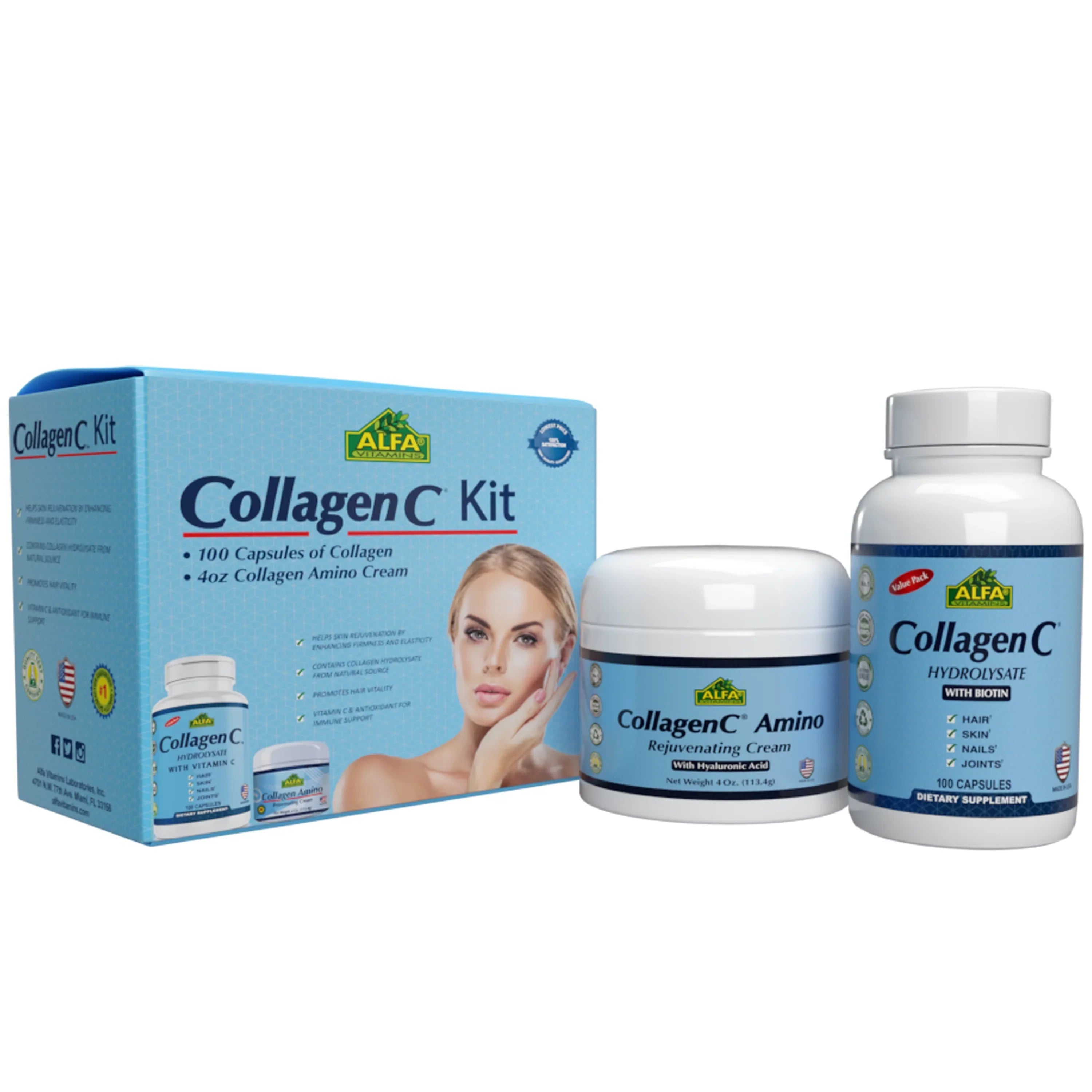 Collagen C® Collagen Kit for Hair-skin-nails-joints - 2 Piece