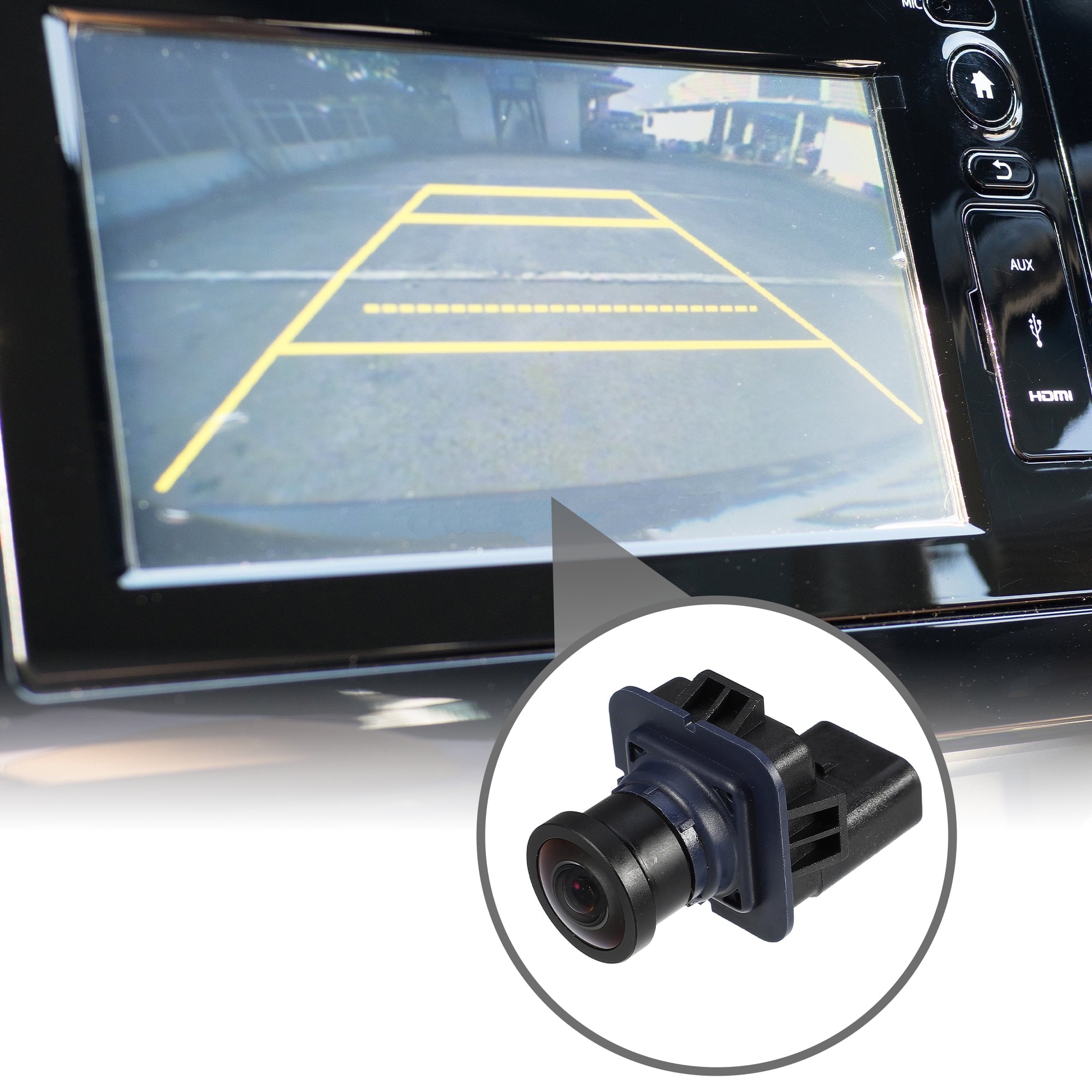 Car Rear View Back Up Camera No.EB3T19G490BB for Ford F-150 2011-2014 Plastic Black