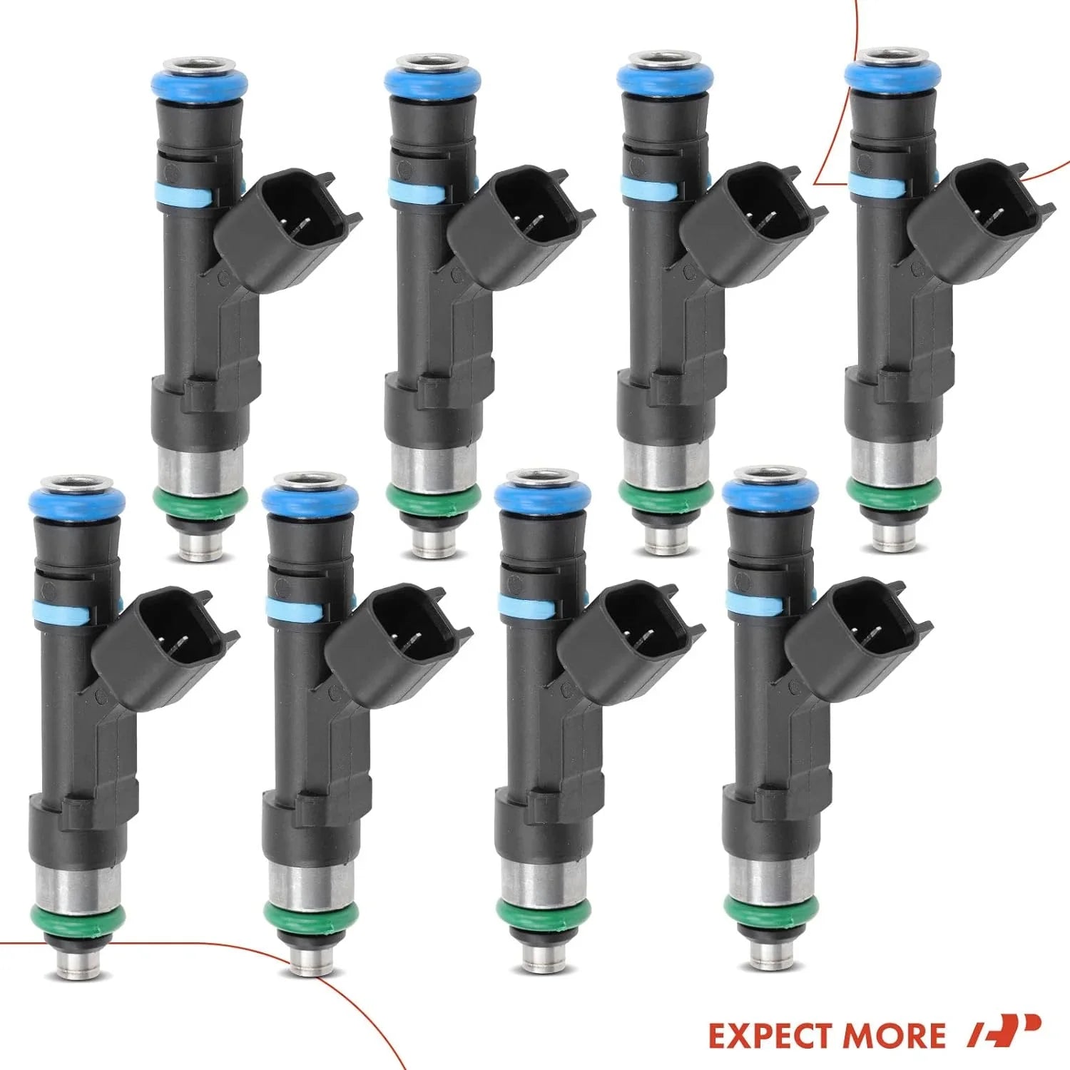 A-Premium Fuel Injectors Compatible with Ford Crown Victoria 2006-2011, Crown Victoria 2006-2011 & Lincoln Town Car 2006-2011 & Mercury Grand Marquis 2006-2011, V8 4.6L, Set of 8, Replace# 0280158089