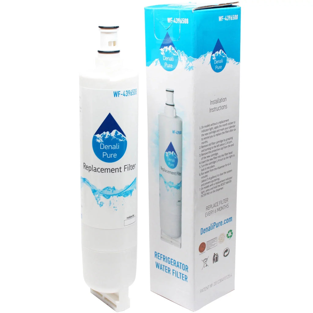 6-Pack Compatible with Whirlpool GS2SHEXNB02 Refrigerator Water Filter - Compatible with Whirlpool 4396508, 4396510 Fridge Water Filter Cartridge