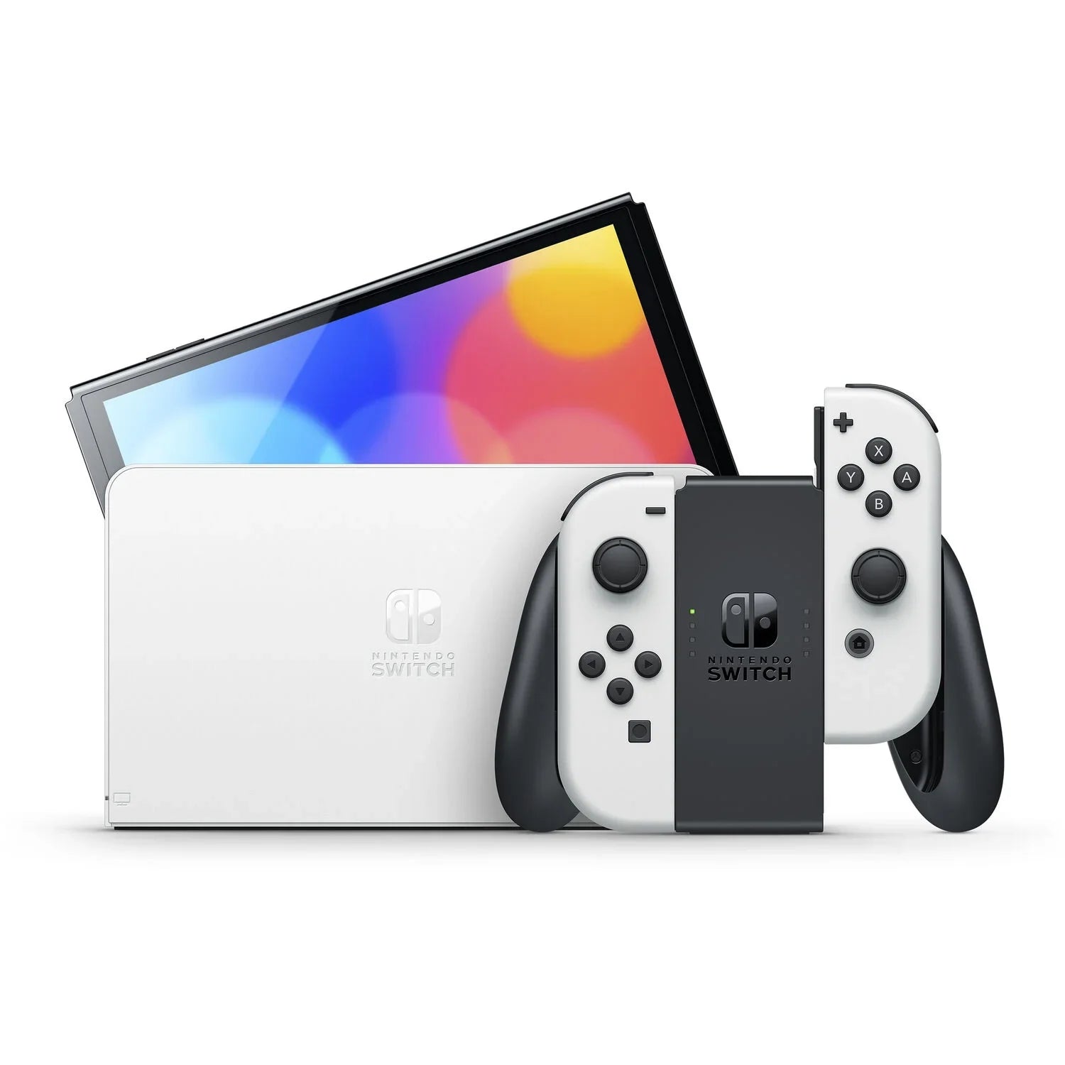 Nintendo Switch  Console White with Super Mario 3D World + Bowser’s Fury and Screen Cleaning Cloth