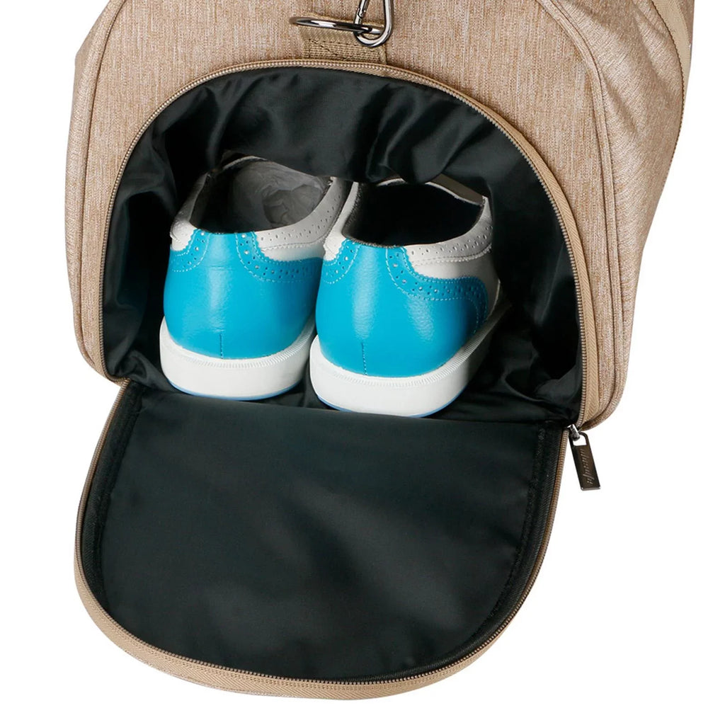Gym Bag Golf Bag Durable Lightweight Men Women Nylon Duffel Bag Travelling Outdoor Sports for Yoga Fishing Basketball Outdoor Activities Brown