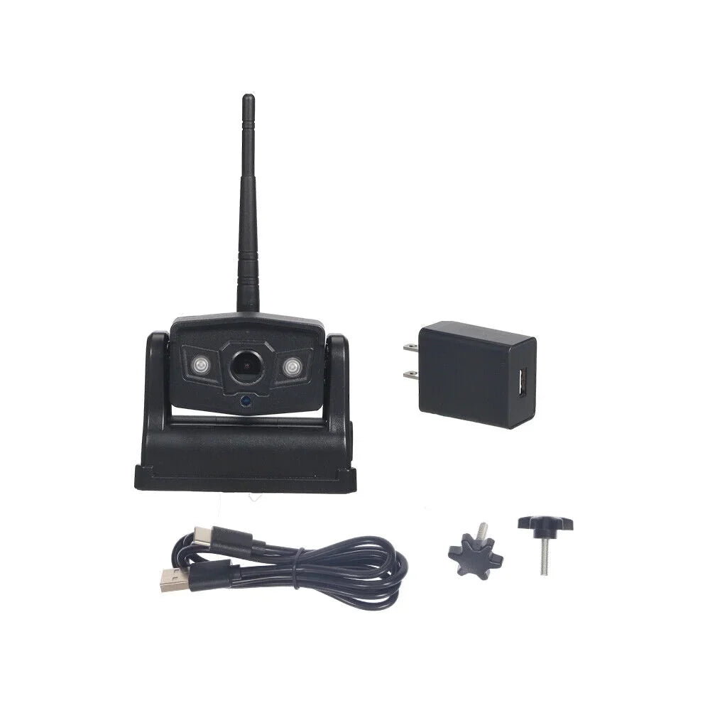 Paddsun Magnetic WiFi Wireless Backup Camera - 9600mAh Battery, Front/Rear View for Enhanced Vehicle Safety