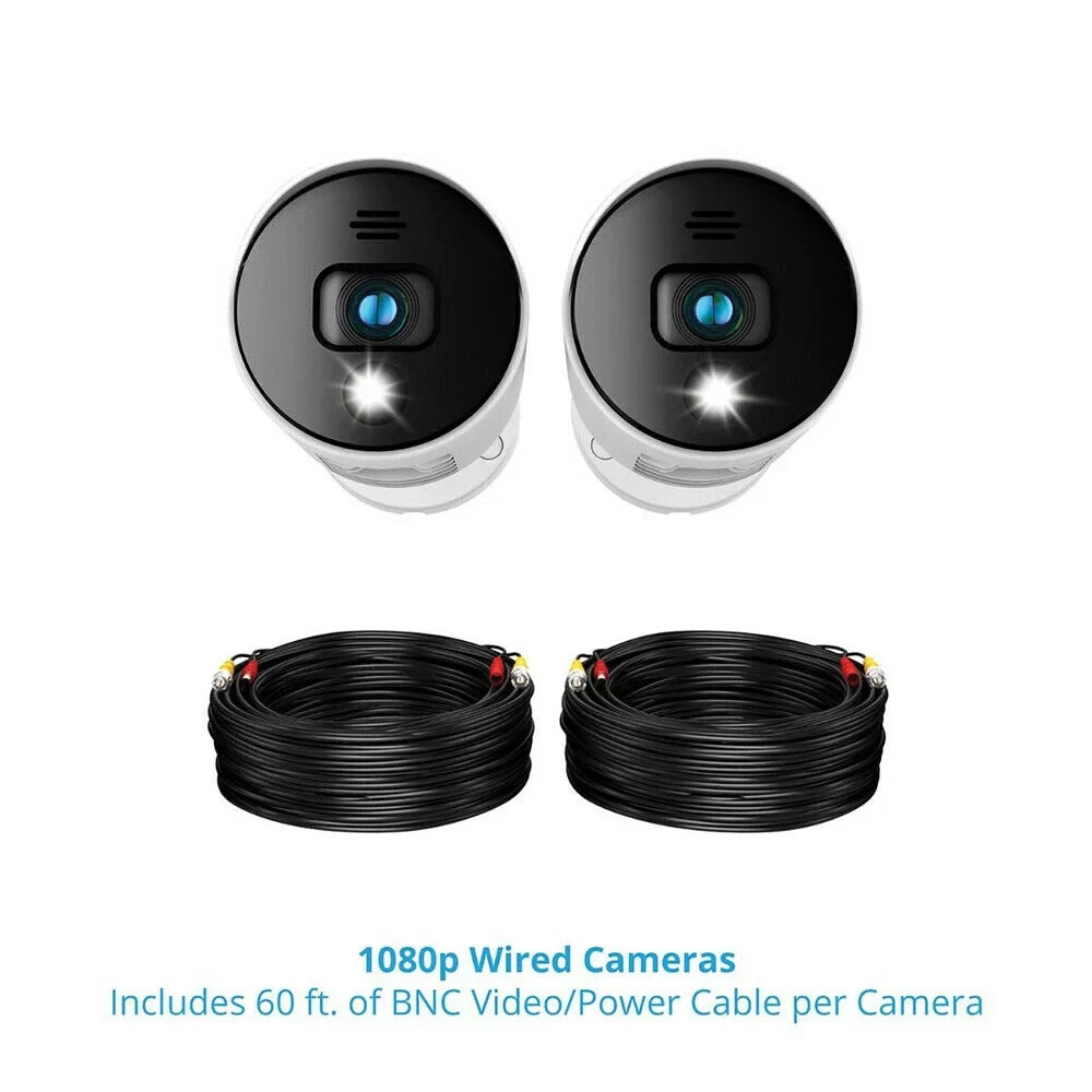 Night Owl 4K Ultra  Wired Indoor/Outdoor Built-in Motion-Activated Spotlights