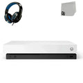 Microsoft Xbox One X 1TB, 4K Ultra  White Console Only with Headset   Bundle Used