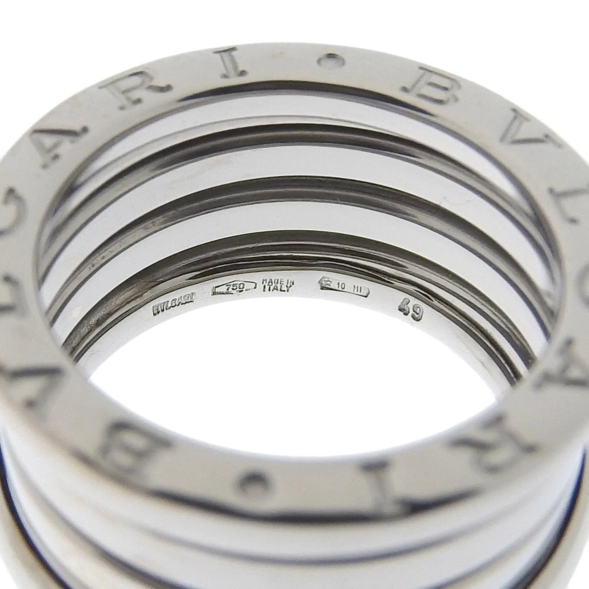 Pre-Owned Bulgari  B-zero1 Ring B-zero One K18 White Gold Approx. 9.3g Women's I220823086 (Good)