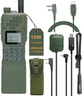 &BaofengAR-152 10W Long Range Rechargeable Two Way Radio with -152 Shoulder mic,18.8 inch Tactical Foldable Antenna, Charger Cable,-152 Bag and Programming Cable Walkie Talkie Full Kit
