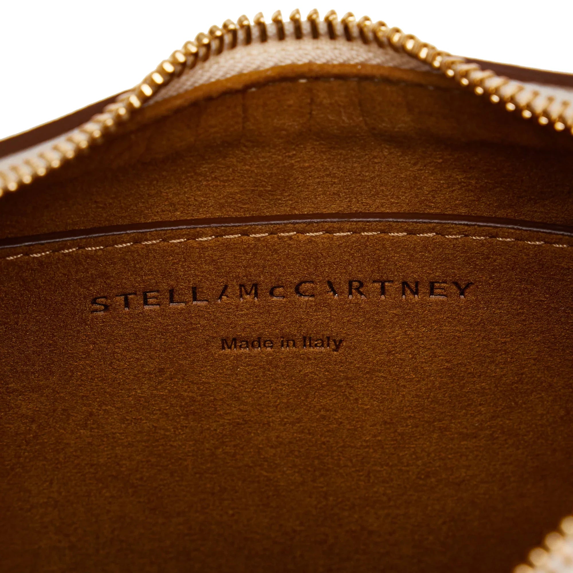 Pre-Owned Authenticated Stella McCartney Linea Logo Vegetarian Shoulder Bag Polyester Fabric Brown Unisex (Good)