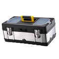 Toolbox Repair Tools Storage Case Lockable Carry Case for Car Trunks Plumber 17inch