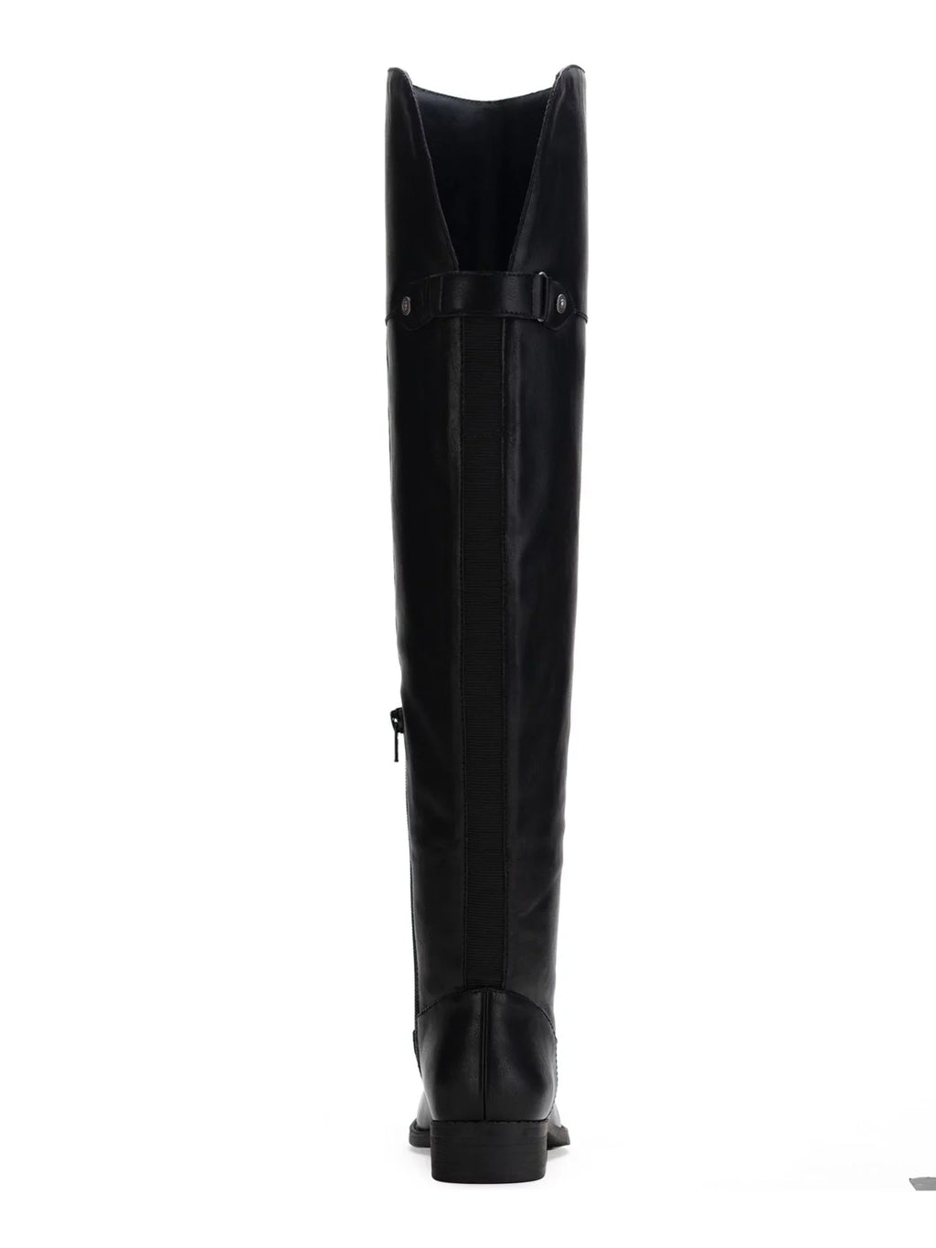 Womens Black Cushioned Gore Zipper Accent Slip Resistant Allicce Round Toe Dress Boots Shoes 8.5 M