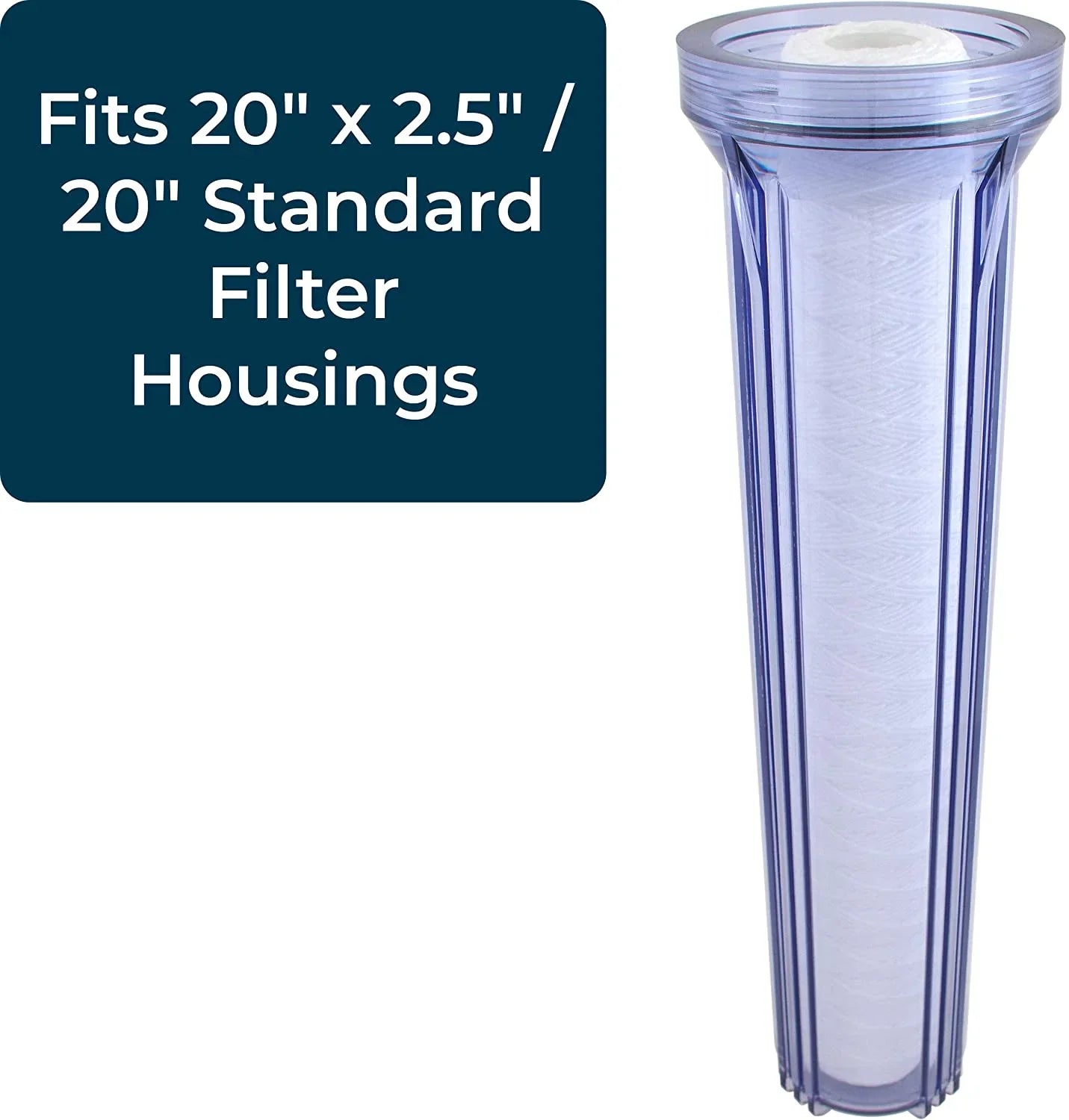 SpiroPure -CW100-20 20x2.5 100 Micron String-Wound Polypropylene Sediment Water Filter Cartridge -25-20100 (Case of 20)