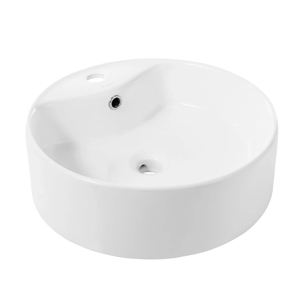 Swiss Madison Monaco Round Vessel Sink with Faucet Mount