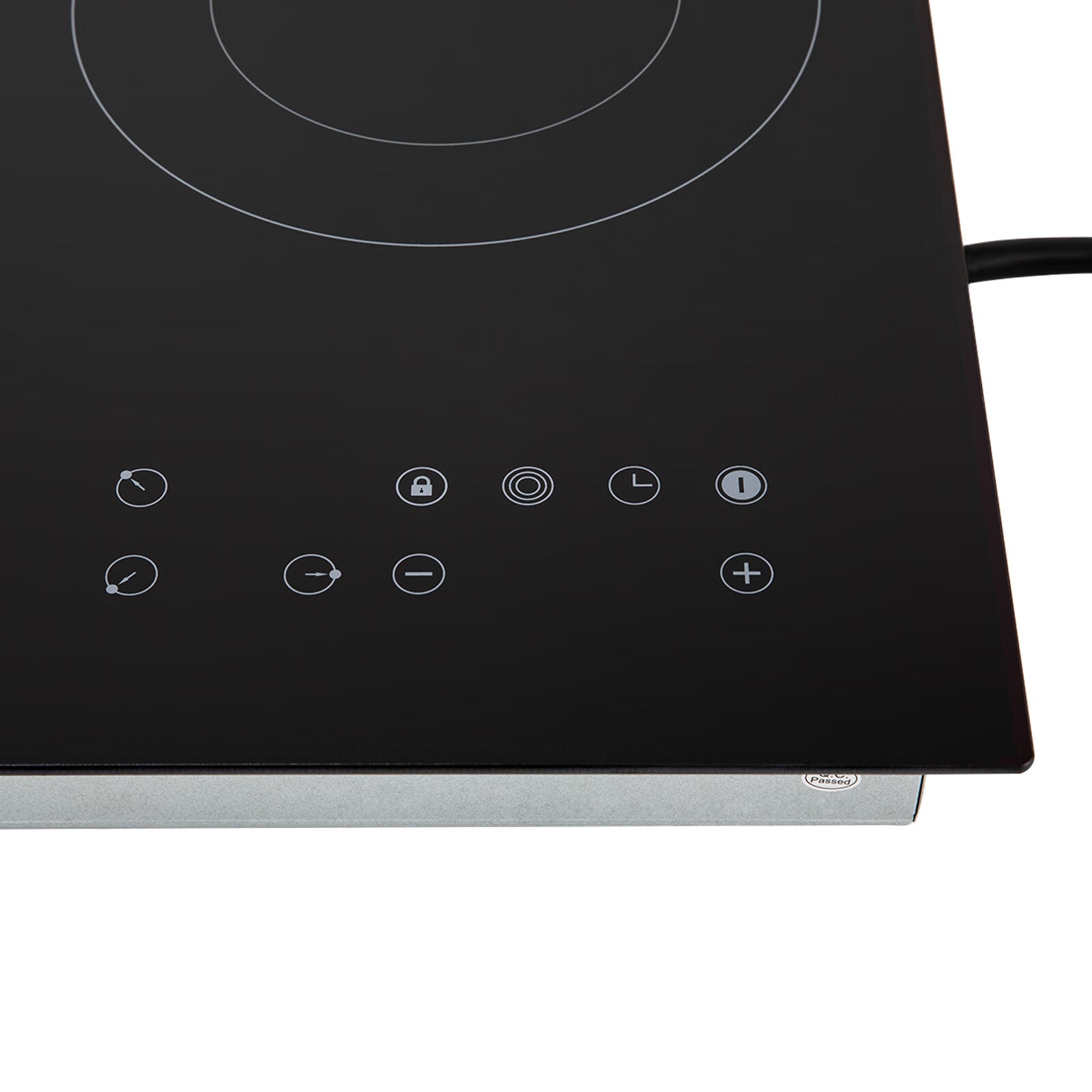 Aiqidi 2600W Electric Ceramic Cooktop 3 Burners Built-in Electric Cooktop Sensor Touch Control Countertop Electric Hot Plate Stove Top with Kid Safety Lock and Timer 9 Heating Level 110V