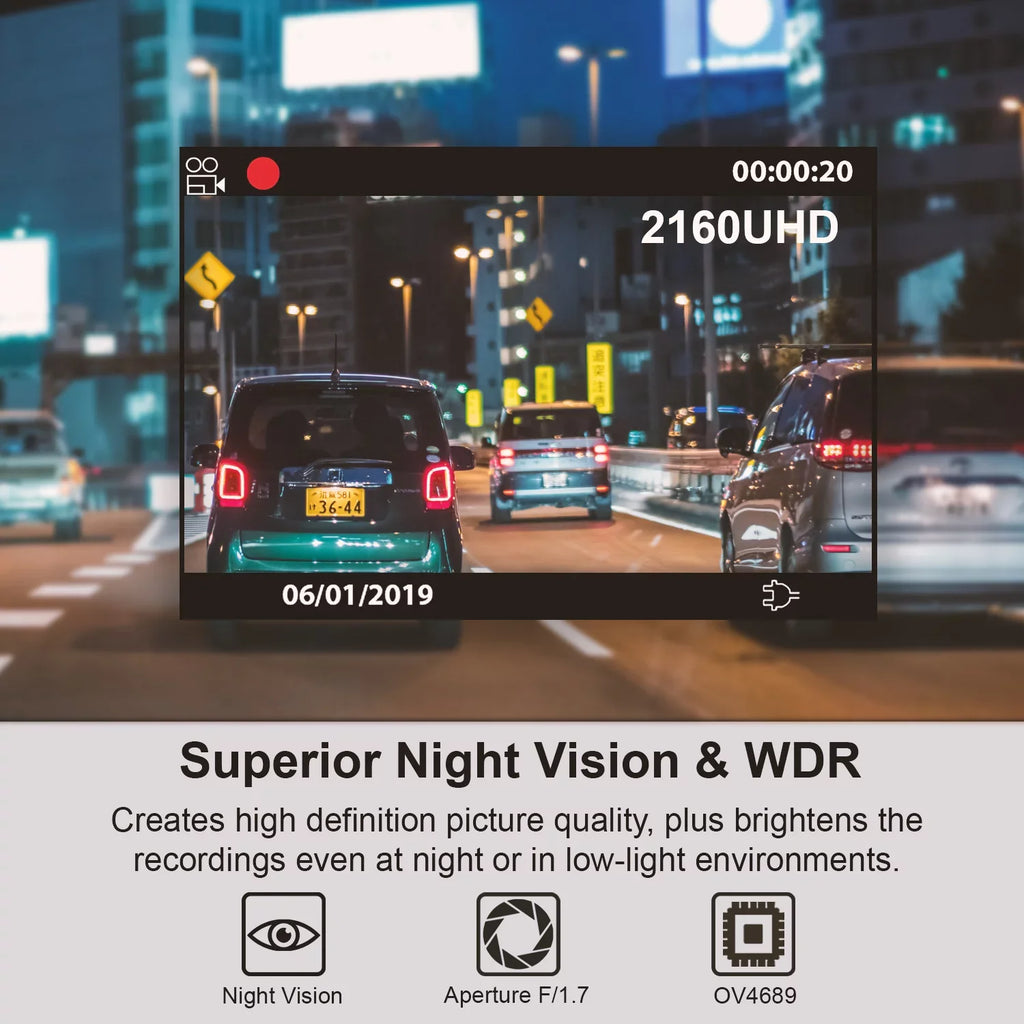 Rexing V1-4K Ultra  Car Dash Cam
