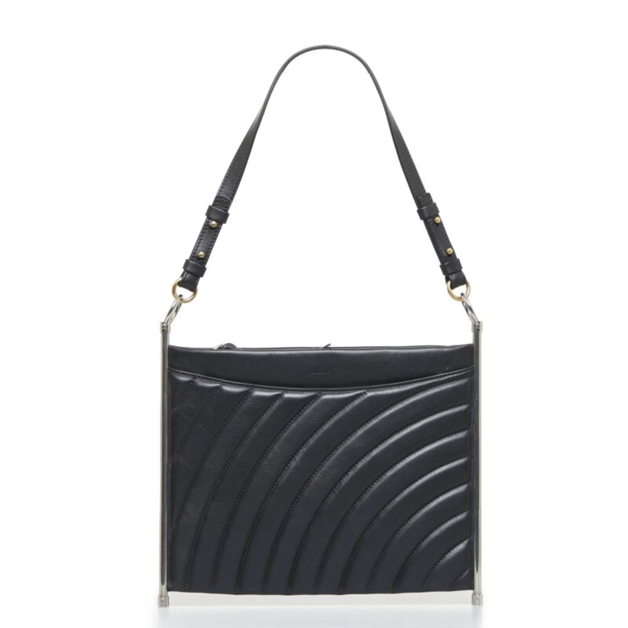 Pre-Owned Chloé Chloe Roy Handbag Shoulder Bag Black Leather Ladies (Good)