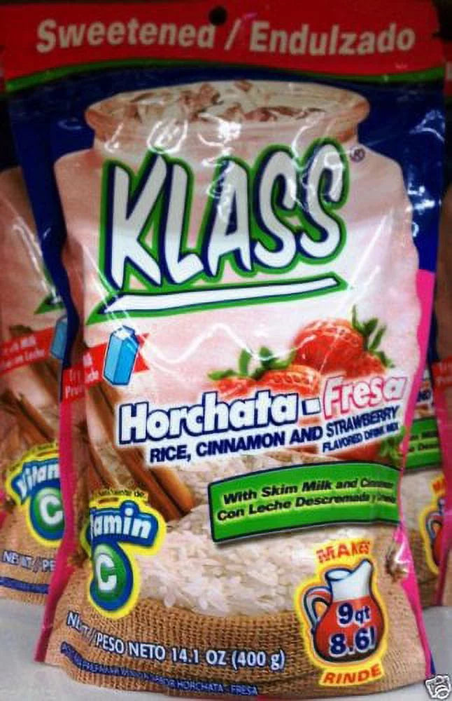 Klass Horchata Strawberry Mix (Pack of 18)