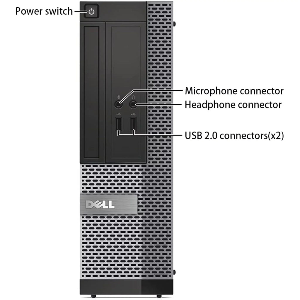 Dell OptiPlex 9010 Desktop Computer , 3.20 GHz Intel i5 Quad Core Gen 3, 16GB DDR3 , 512SSD  Hard Drive, Windows 11 Professional 64bit (Monitor Not Included) - Used
