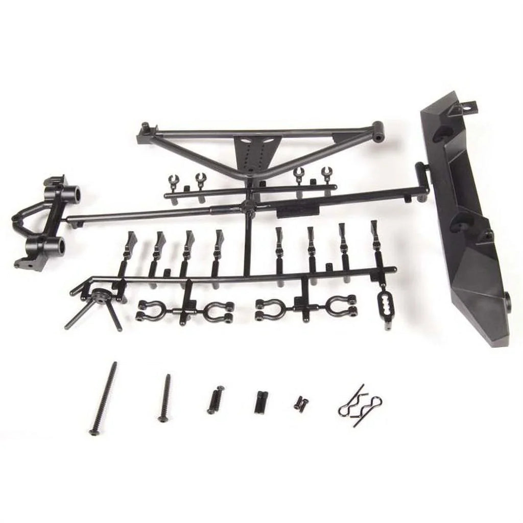 Axial AX80126 RrBumper/TireCarrierSCX10/Poison Spyder/ AXIC4349 Electric Car/Truck Option Parts