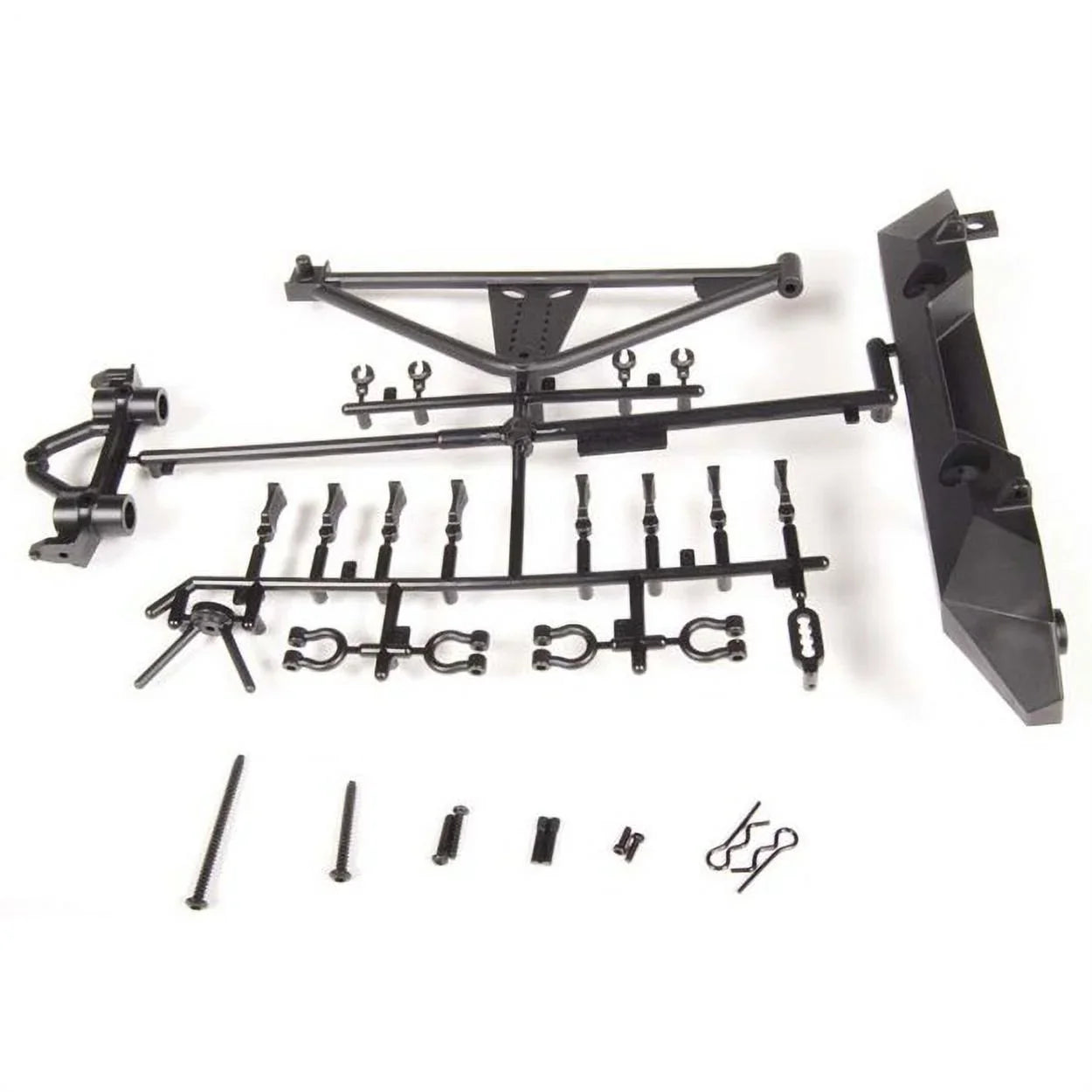 Axial AX80126 RrBumper/TireCarrierSCX10/Poison Spyder/ AXIC4349 Electric Car/Truck Option Parts